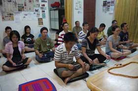 Drukpa Butterworth members practising with consistency and perseverance